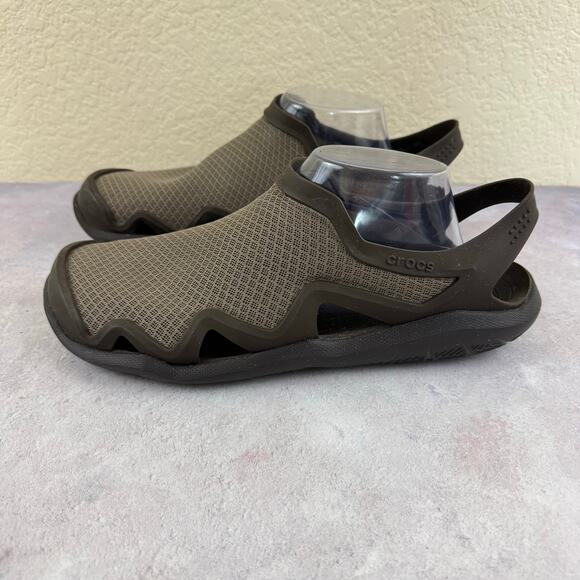 Crocs Swiftwater Mesh Wave Mens 10 Sandals Slip On Shoes Water Fishing 205701 main image 12